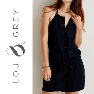 Lou & Grey Navy Blue Romper